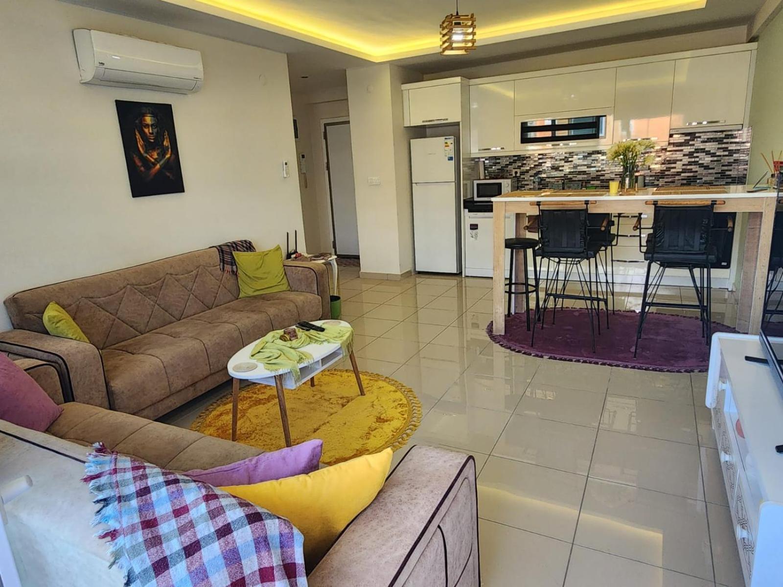 Апартаменты Cozy Sea View Next To The Beach, In The Mid Of The Market, Saturday Bazar, Restaurants & Bars Etc, Alanya Mahmutlar! Экстерьер фото